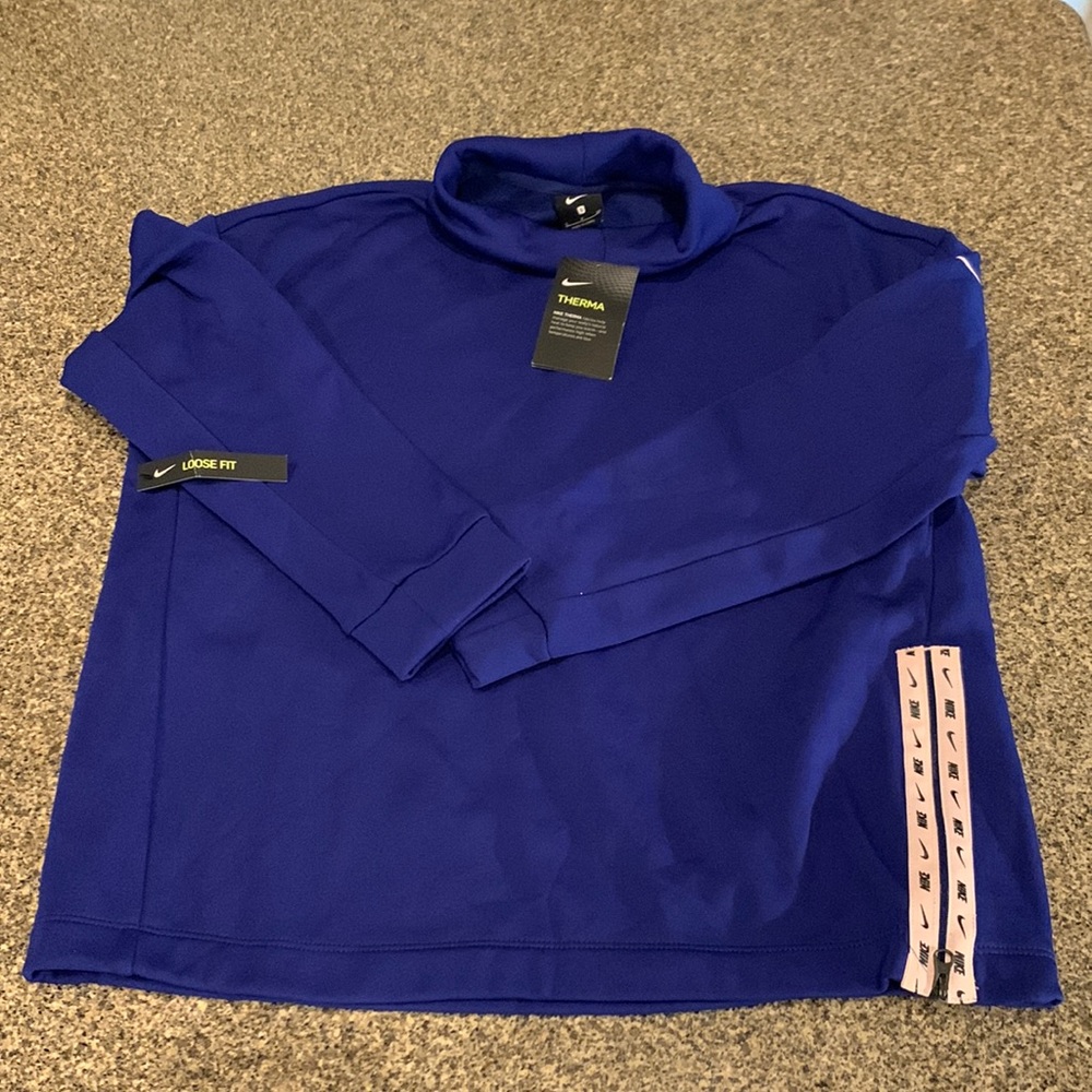 NWT Nike Blue Turtleneck Sweatshirt Women’s Small NWT